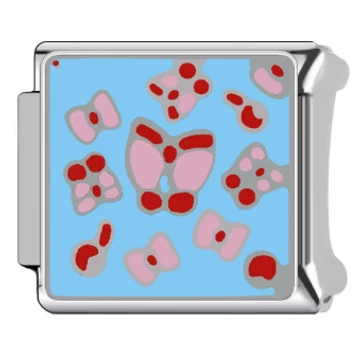 Masnis charm - kék háttérrel