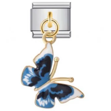 Kék pillangó függős Italian Charm