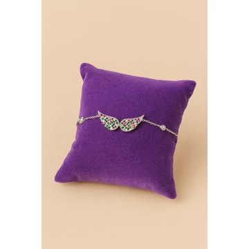 Ezüst Karkötő Angyal Motívummal