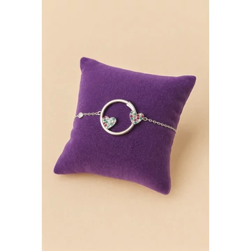 Szíves Ezüst Karkötő