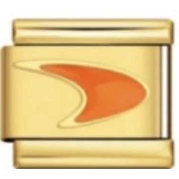 Sport logó mintás Italian Charm – Narancs