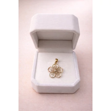 Virágos Arany Medál - Két Színű Kivitelben