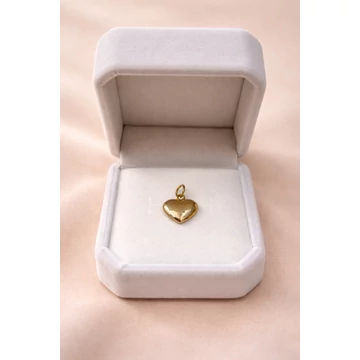 Fényes Szív Alakú Arany Medál