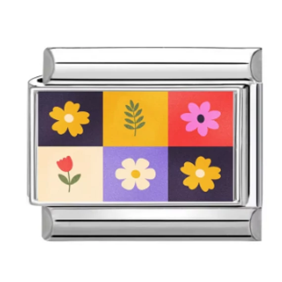 Italian Charm – Virágos Mix Design | Stainless Steel | Astoriagold