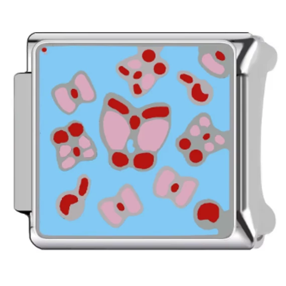 Masnis charm - kék háttérrel