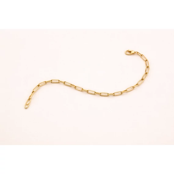 Finom láncszemes arany karkötő