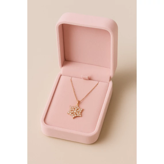 Arany hópihés nyaklánc - Téli Kollekció