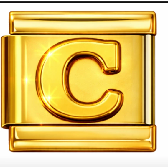 C betűs Italian Charm – Arany