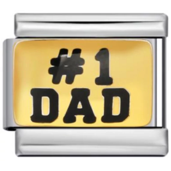 #1 Dad Italian Charm