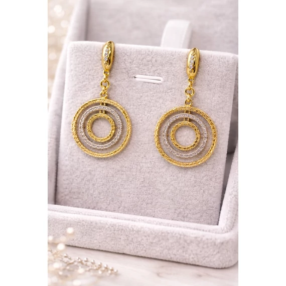 Fehér- és Sárgaarany Fülbevaló