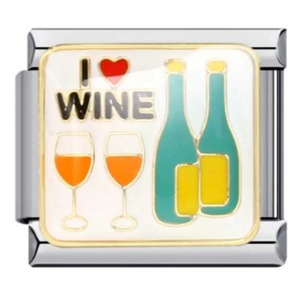 I ❤️ Wine Italian Charm