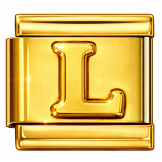 L betűs Italian Charm – Arany