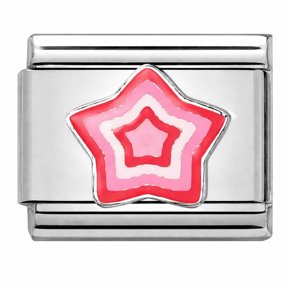 Rózsaszín csillag charm