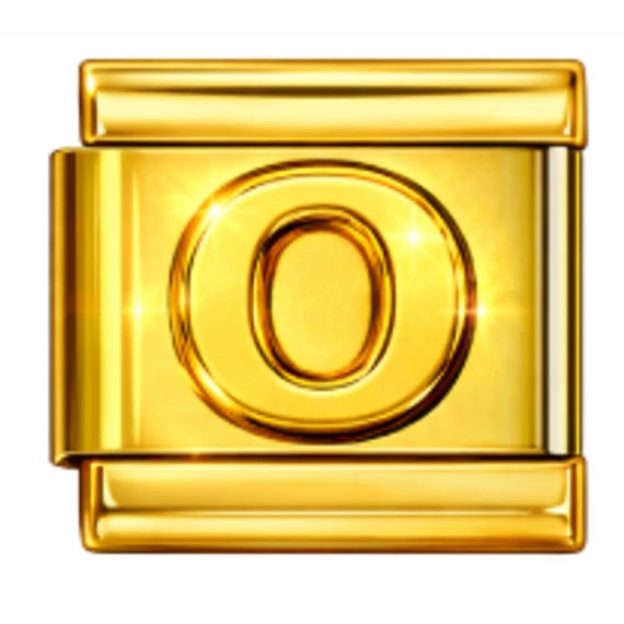 O betűs Italian Charm – Arany