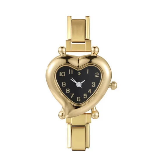 Astoria gold szív órafej – arany fekete számlap