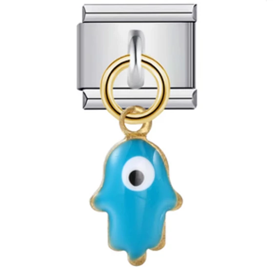 Kék lógós Charm Szemmel