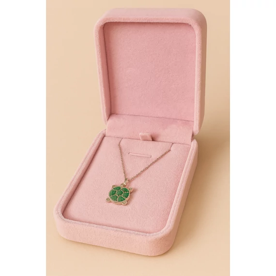 Ezüst nyaklánc teknős motívummal