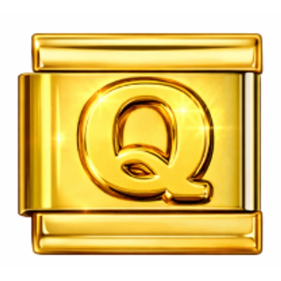 Q betűs Italian Charm – Arany