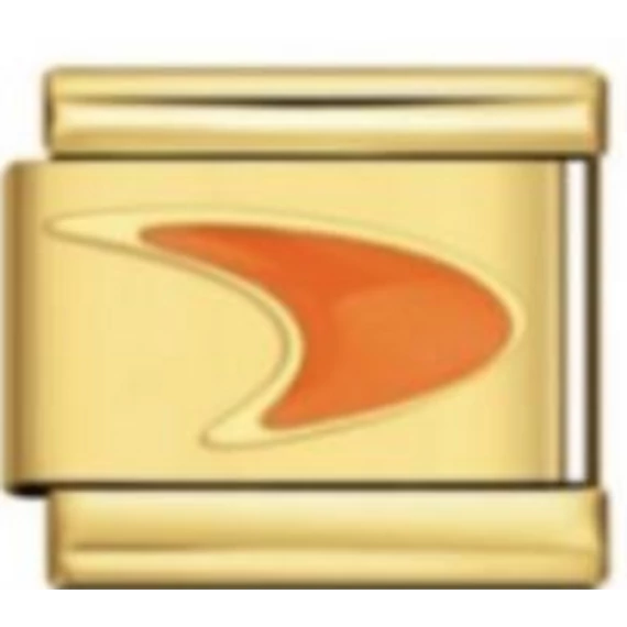 Sport logó mintás Italian Charm – Narancs